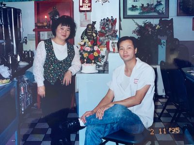 Photo of Judy & Lupe in 1995