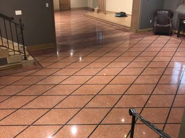 Terrazzo and marble refinishing and polishing  scratch and stain removal. Wisconsin Stone Care
