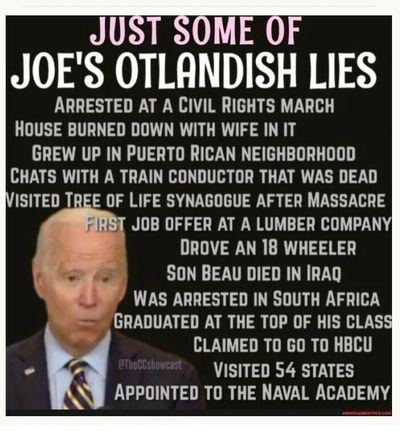 Joseph Robinette Biden who is clearly unable to put two coherent sentences together cannot win!