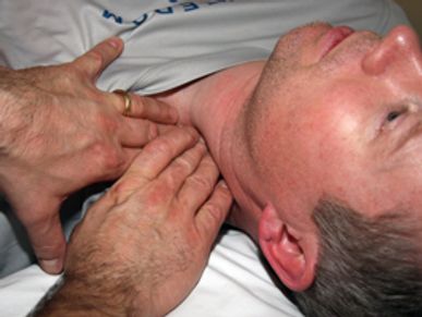 Myofascial release and massage treatment focused on involved tissues for patient therapy