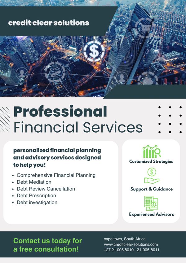 Professional financial services offering personalized planning and debt solutions in Cape Town.