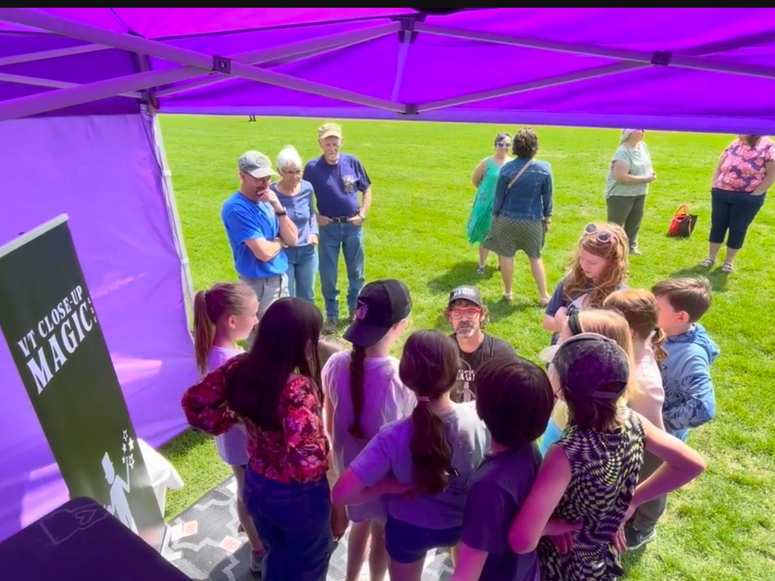 Billy Jamez In Northfield Vermont at Water Awareness Fair entertaining all the young ones.