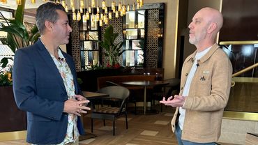 Ninth Island Connection host, Sebastian Rodriguez interviews Sahara Las Vegas General Manager, Paul