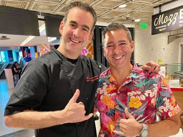Host Sebastian Rodriguez and Executive Chef Bryan at Boss Cafe inside of LinQ Las Vegas.