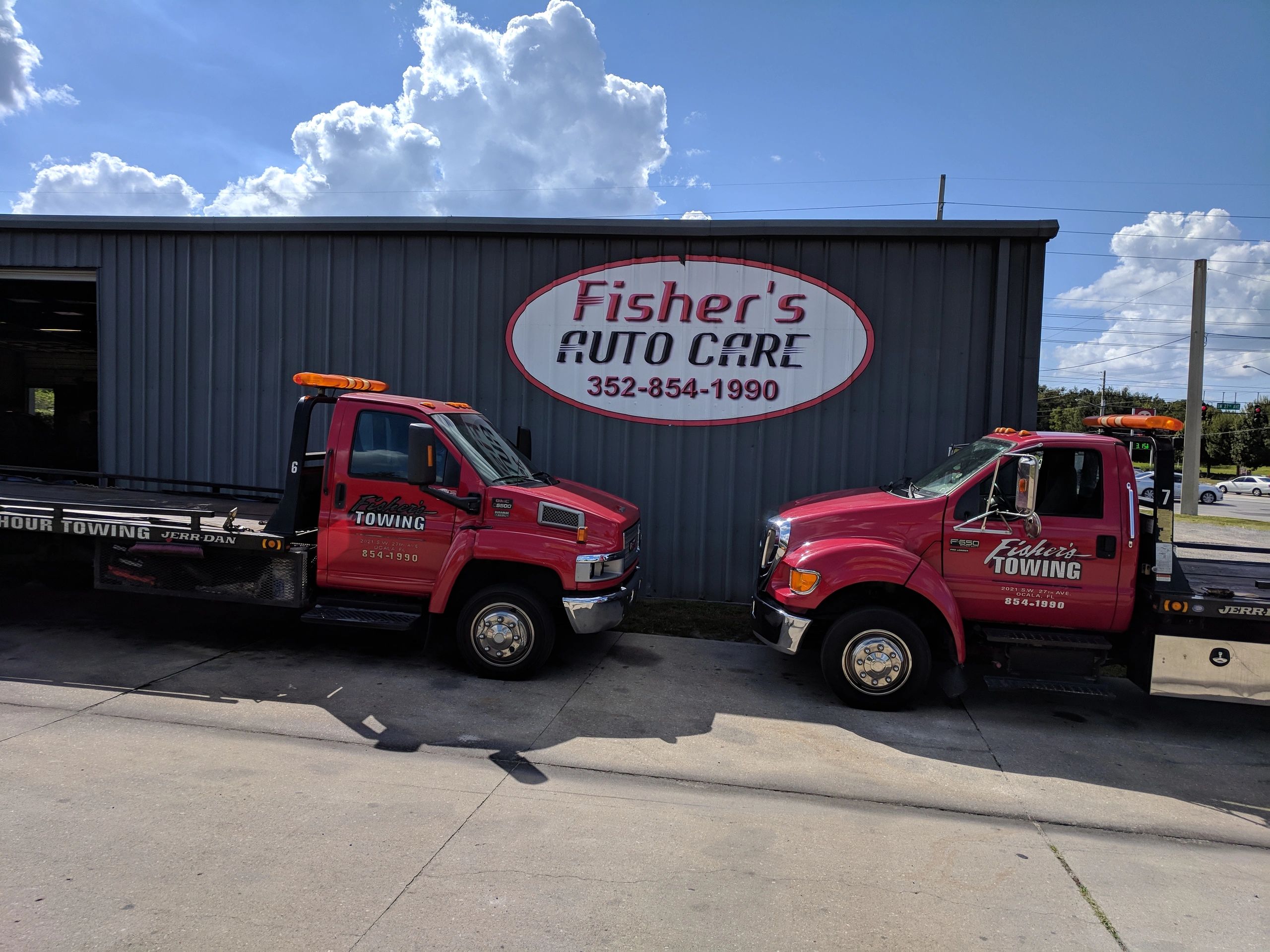 Fisher's Towing logo