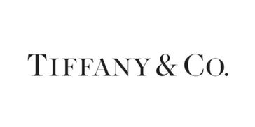 Tiffany and co logo in black color with a white background