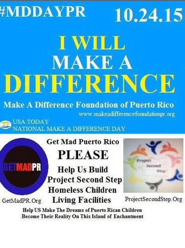 Flyer for a past make a difference day for the make a difference foundation PR