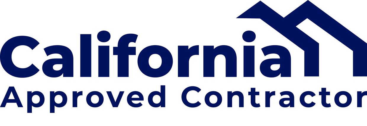 California Approved Contractor logo with house icon.