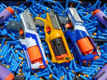 Slam fire enabled Nerf blasters