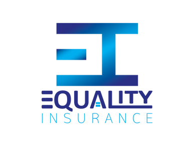 Veneilia Taylor Equality Insurance Blue Logo Abstract letters E and I