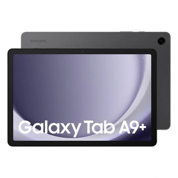 Samsung Galaxy Tab A9+ tablet with a prominent "Coming Soon!" stamp.