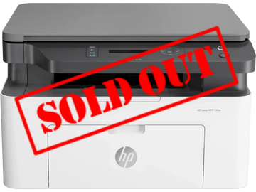 HP Laser MFP 135w multifunction printer in black and white.