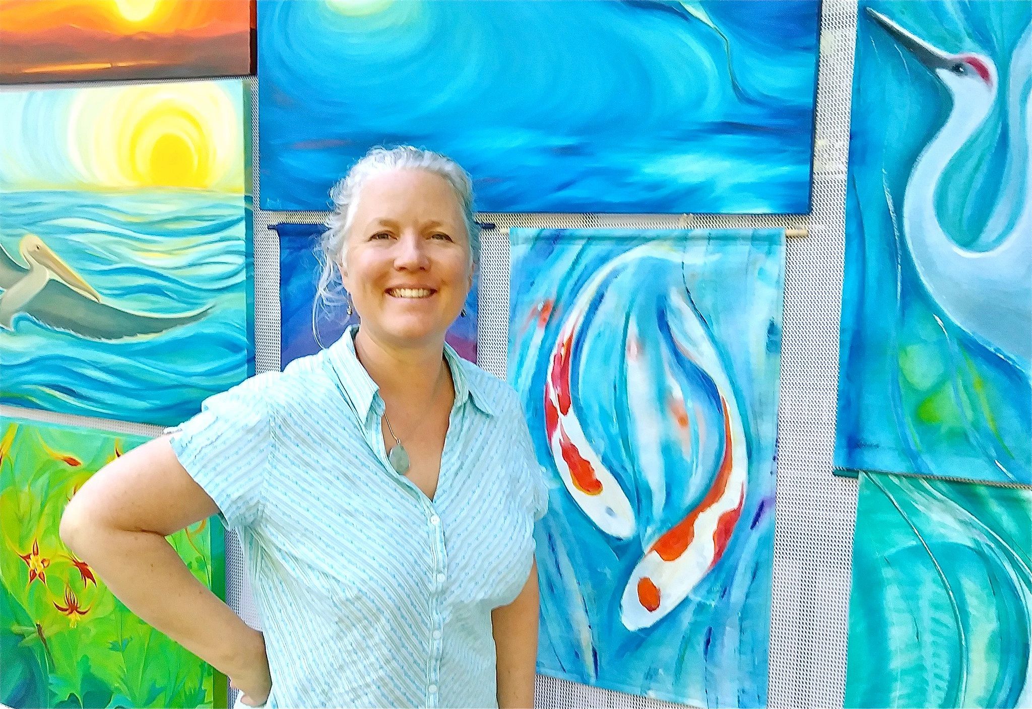 Katrina Meister Fine Watercolor Art displayed at ART onFirst, Gallery