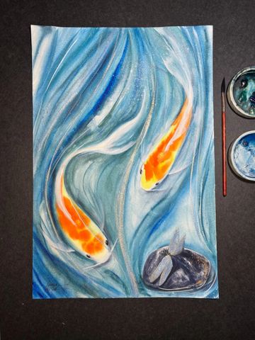 Katrina Meister Fine Watercolor Art displayed at ART onFirst, Gallery