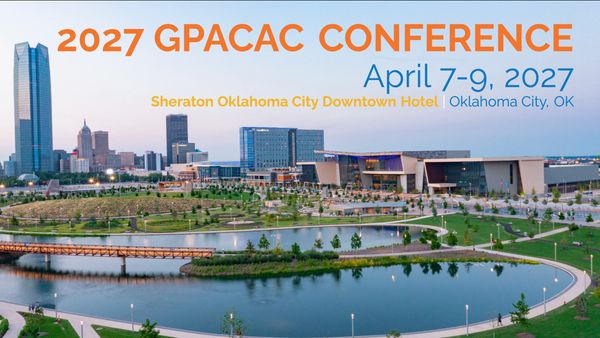 2027 GPACAC Conference announcement in Oklahoma City.