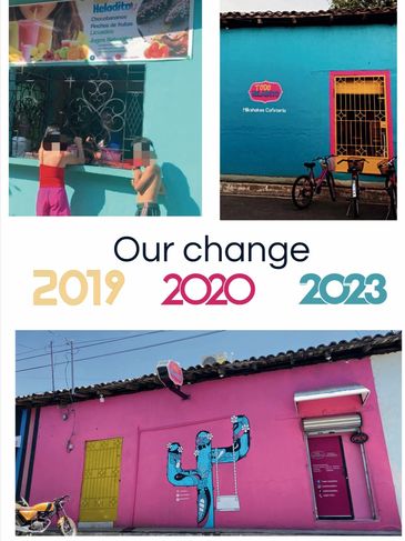 Colorful facades showcasing changes from 2019 to 2023.