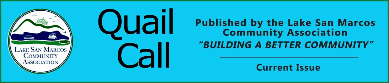 Banner for Quail Call by Lake San Marcos Community Association.