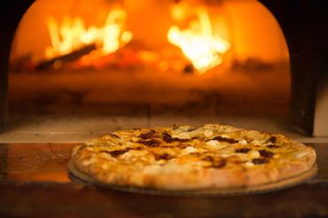 Wood-fired pizza by River House Pizza Co chef and owner, Nathan Sowers