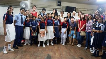 Foreign guests from various professions visit the school and interact with students regularly.