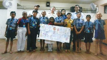 Brazilian artist gives animation tips to Nandinians