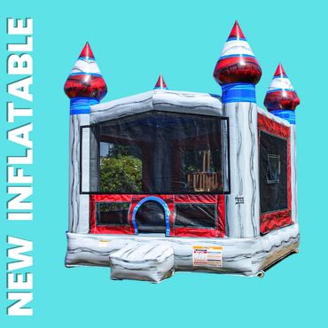 Bounce House Rentals Katy TX Titanium Sliver Bounce House