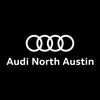 Audi North Austin logo with four interlinked rings and text.