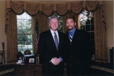 Montez Anderson with President Bill Clinton