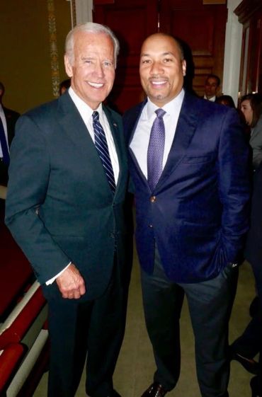 Montez Anderson with Vice President Joe Biden