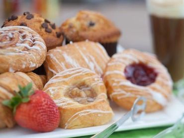 Breakfast Danish, Muffins and Croissants