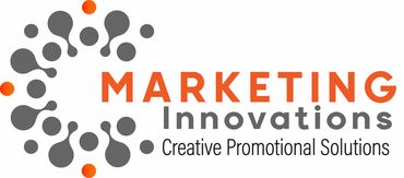 Logo of Marketing Innovations with creative promotional solutions.