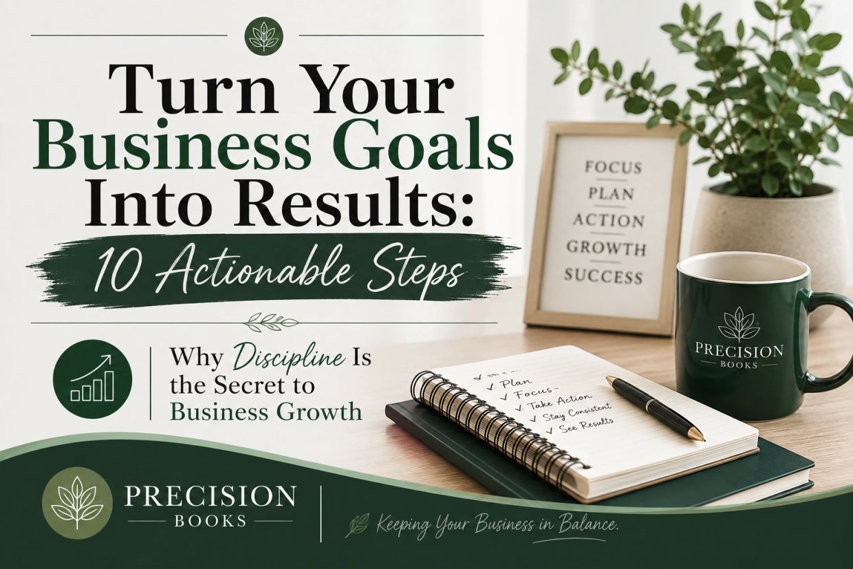 Business growth tips with Precision Books.
