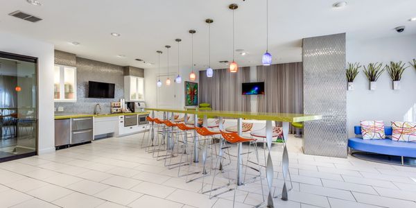 kitchen clubhouse with luxury finishes