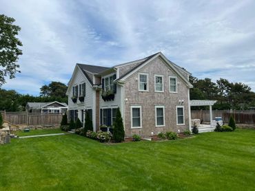 Edgartown home where we perform lawn care and landscaping services