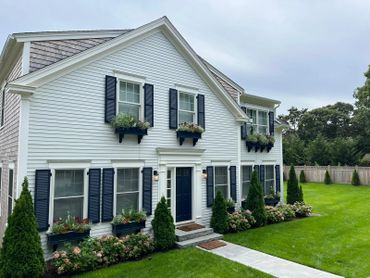 Edgartown home where we perform lawn care and landscaping services