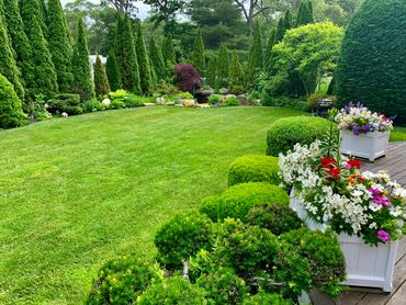 Tisbury home where we perform lawn care and landscaping services