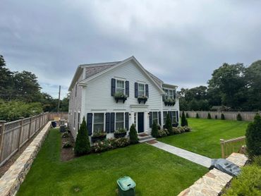 Edgartown home where we perform lawn care and landscaping services