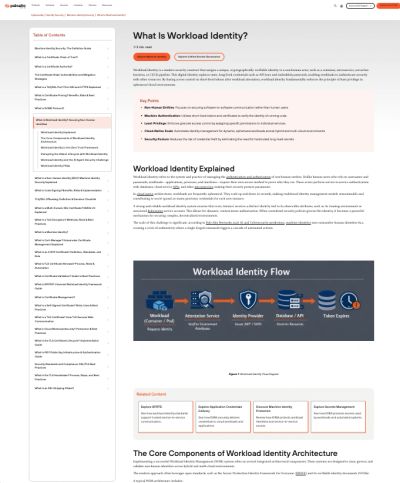 Explanation and flow of workload identity.