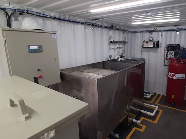 Planta de tratamiento de aguas residuales por #electrocoagulación y filtros en #PVDF