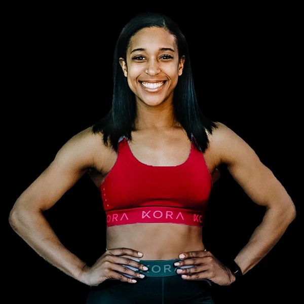 Personal trainer smiling