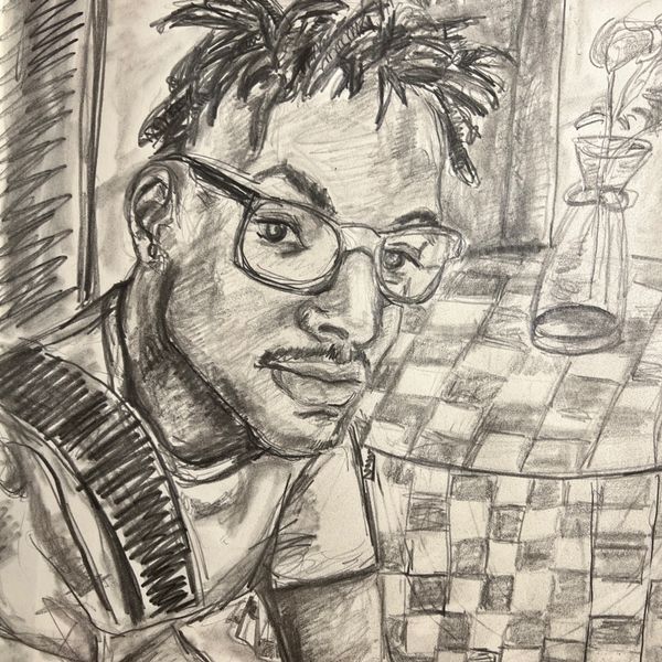 Pencil drawing of my son, Marvin