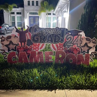 Personalized Yard Card for Graduate Celebration