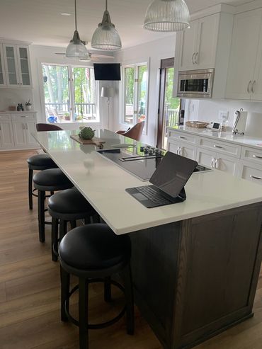 Clean white kitchen remodel