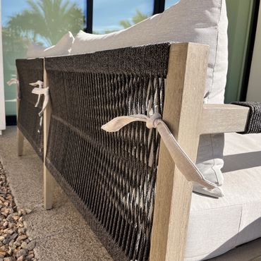 ties made for outdoor cushions so won't blow away