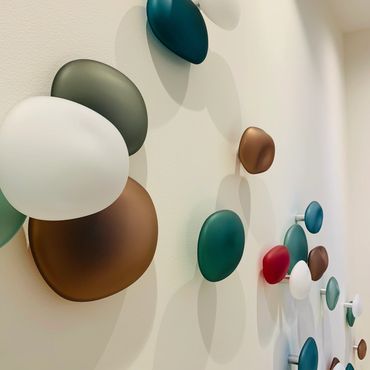 Custom blown glass artwork.