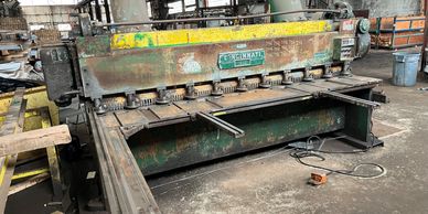 Shearing services for producing steel strips. 