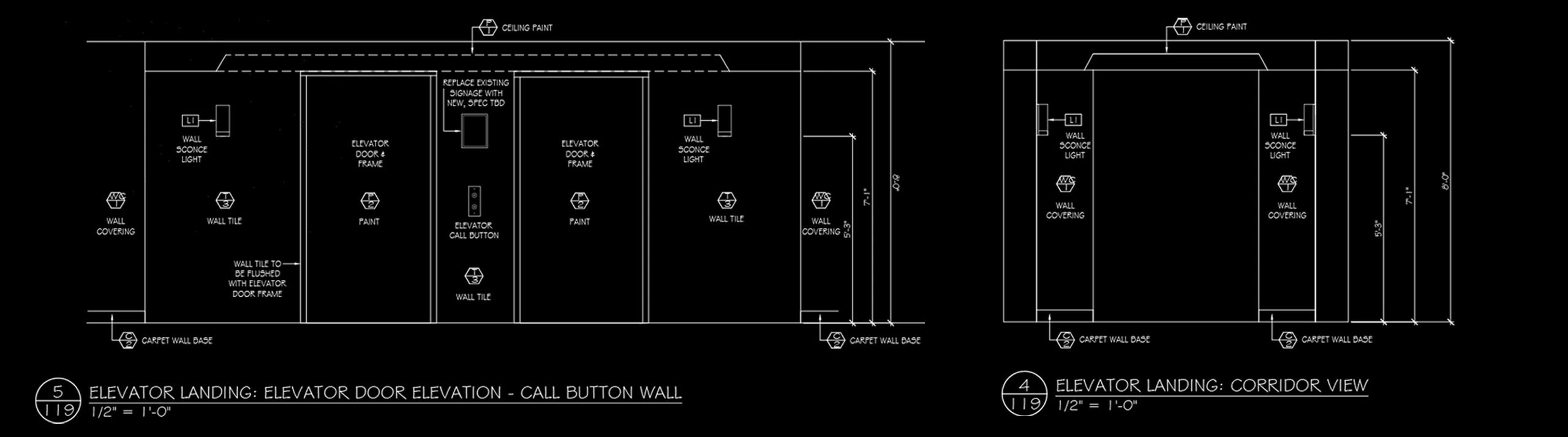 ELEVATOR LANDING ELEVATION