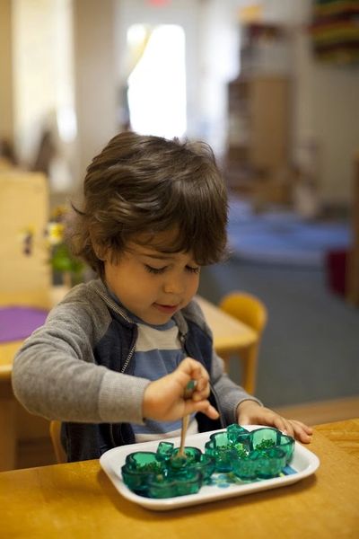 Montessori toddler practical life work