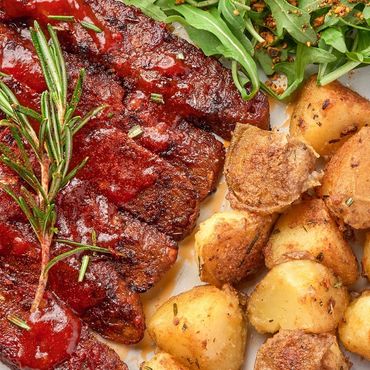 Seitan a la parrilla—humo tienta