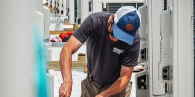 Commercial installation of Mini spits in Davenport, Iowa.