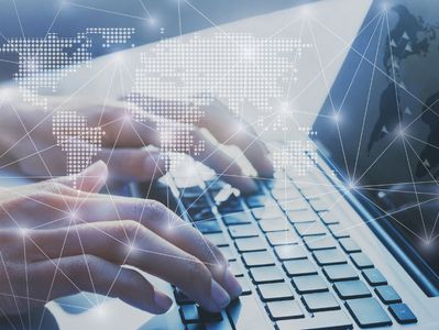 Someone typing on a laptop, buying via eCommerce